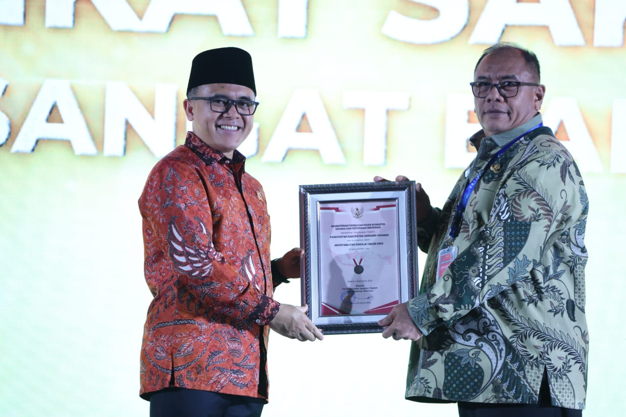 Pemkab Sergai Raih Predikat BB dalam SAKIP Award 2024