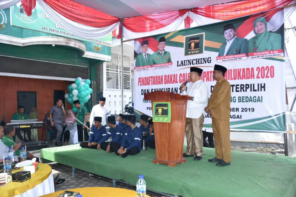 Bupati dan Wabup Sergai Hadiri Launching Pendaftaran Balon Kepala Daerah PPP