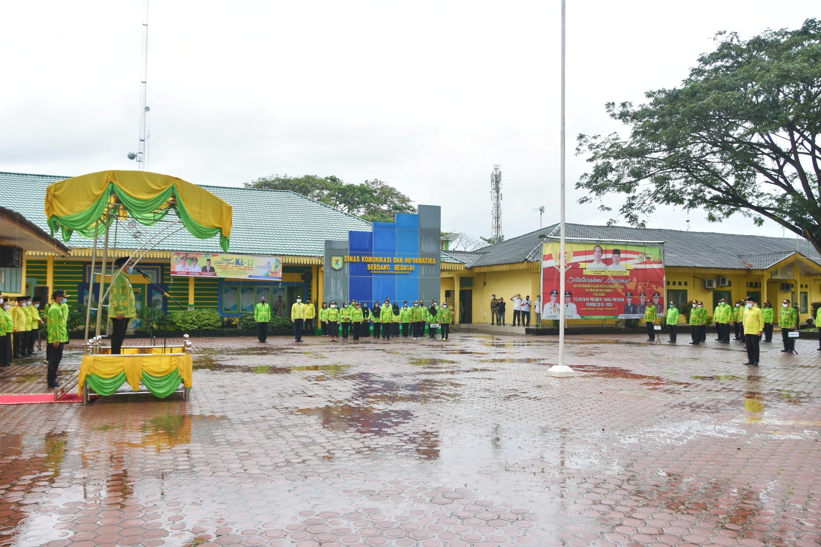 Bupati Irup Upacara Hari Jadi Kabupaten Sergai Ke-17 Tahun 2020