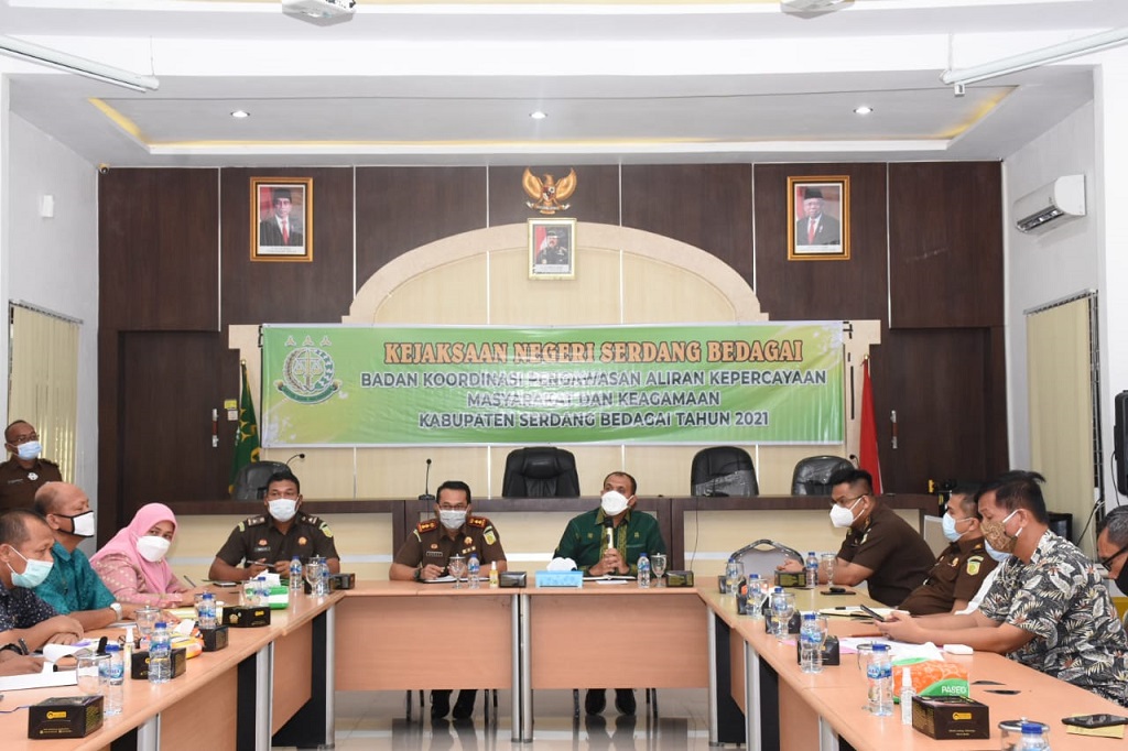 Bersama Kajari, Bupati Sergai Hadiri Raker BAKOR PAKEM