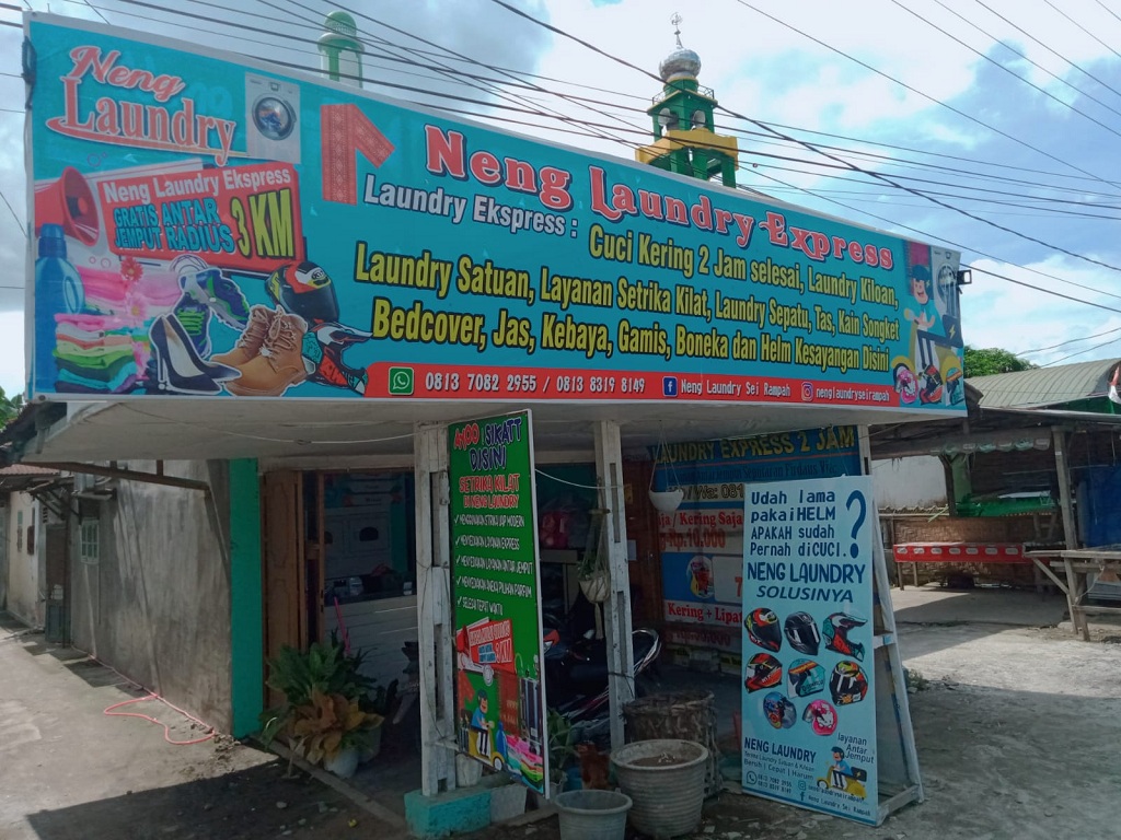 Neng Laundry Express,  Laundry Kekinian di Sergai