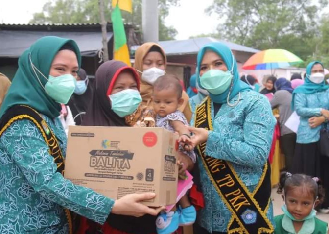 Peringati Hari Gizi Nasional, TP PKK Sergai Gelar Launching Gempur Stunting