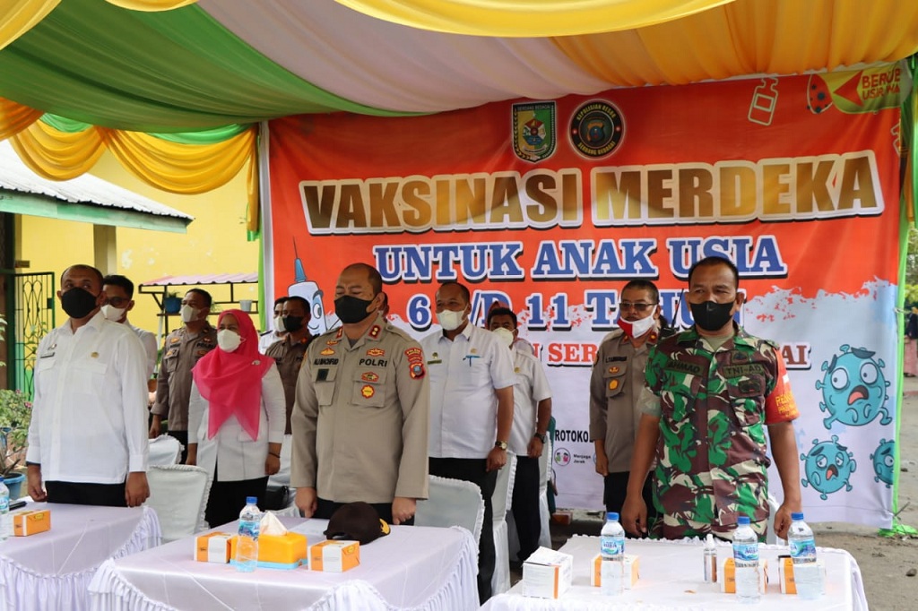 Sergai Gelar Vaksinasi Merdeka Anak Usia 6-11 Tahun