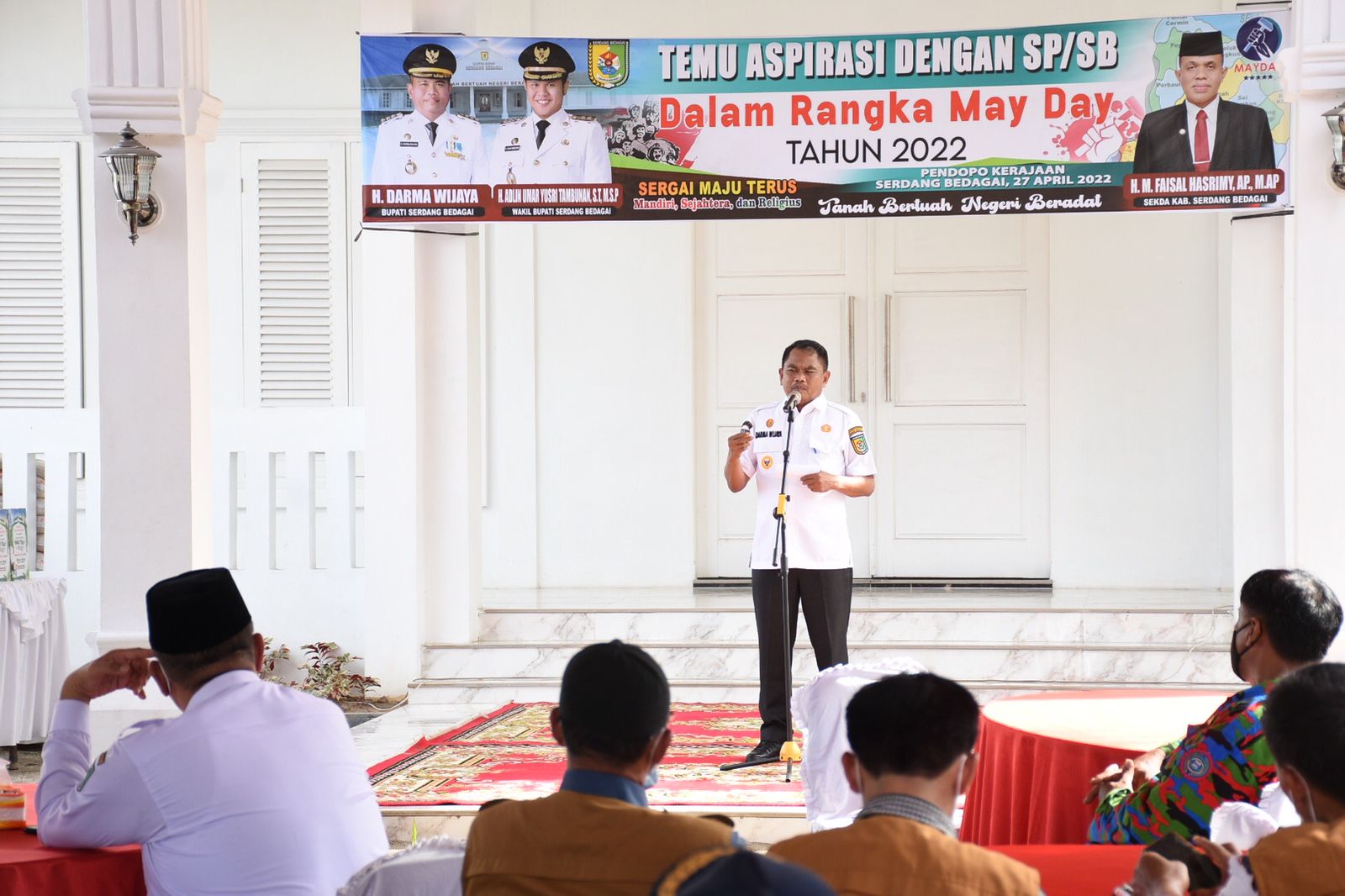 Jelang May Day 2022, Bupati Sergai Hadiri Temu Aspirasi Dengan Serikat Pekerja/Serikat Buruh