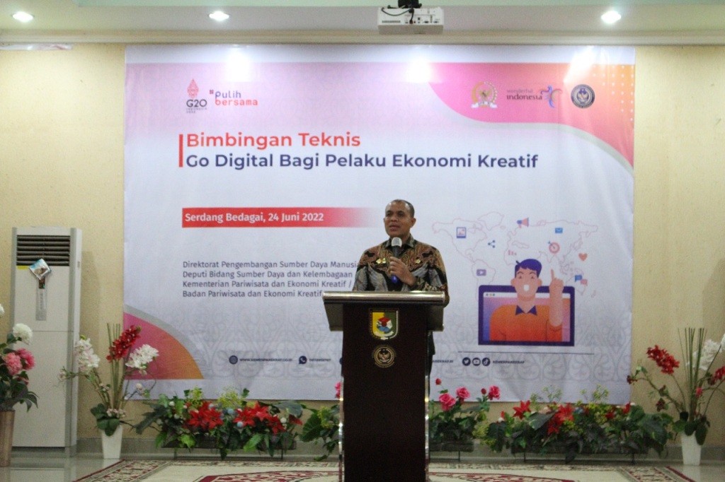 Tingkatkan Pelaku UMKM Go Digital, Pemkab Sergai-Kemenparekraf gelar Bimtek