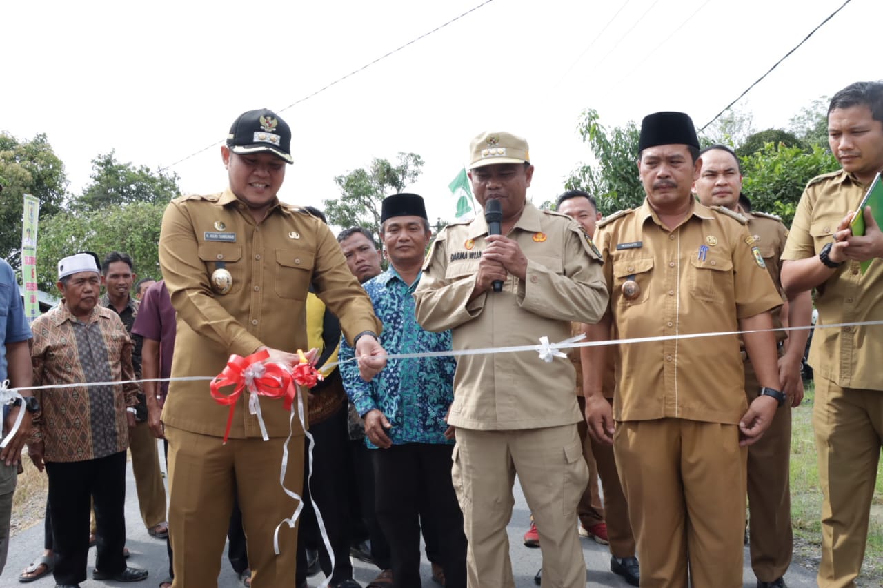 Pembangunan Infrastruktur Berlanjut, Bupati dan Wabup Sergai Resmikan Ruas Jalan Paya Lombang- Suka Damai